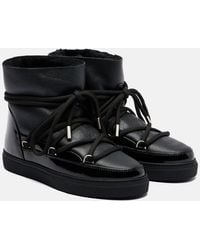 Inuikii - Schneestiefel Gloss Aus Leder - Lyst