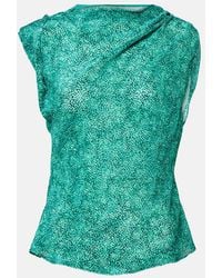 Isabel Marant - Samia Silk-Blend Top - Lyst