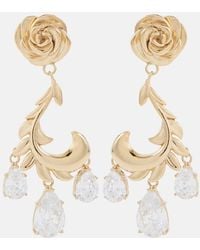 Magda Butrym - Pendientes Chapados En Oro Con Cristales - Lyst