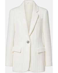 Brunello Cucinelli - Cable-Knit Cotton Blazer - Lyst