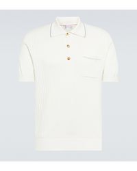 Brunello Cucinelli Poloshirt aus Baumwolle - Weiß