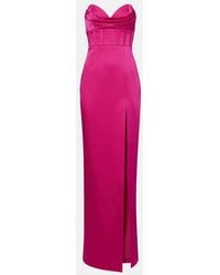 Rebecca Vallance - Robe Saskia Aus Satin - Lyst