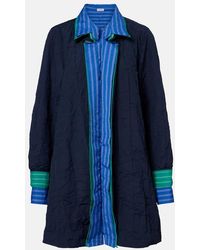 Loewe - Striped Technical Cotton-Blend Shirt Dress - Lyst