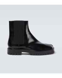 Maison Margiela - Tabi Leather Chelsea Boots - Lyst