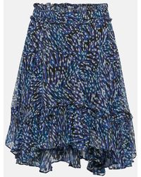 Isabel Marant - Viera Asymmetric Printed Mini Skirt - Lyst
