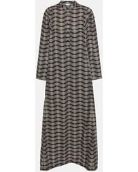 Dries Van Noten - Printed Cotton Poplin Maxi Dress - Lyst