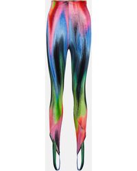 The Attico - Jamie High-rise Stirrup leggings - Lyst