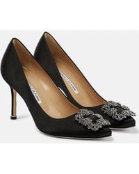 Manolo Blahnik - Hangisi 70 Satin Pump - Lyst