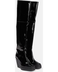 Gia Borghini - Gia 31 Patent Leather Over-The-Knee Boots - Lyst