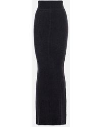Rick Owens - Pillar Alpaca And Wool-Blend Maxi Skirt - Lyst
