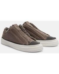 Brunello Cucinelli - Slip-Ons Monili Aus Veloursleder Mit Shearling - Lyst
