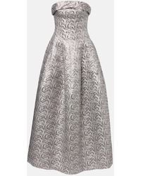 Jonathan Simkhai - Metallic-Effect Bustier Gown - Lyst