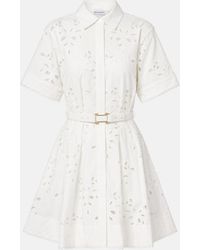 Rebecca Vallance - Artesan Broderie Anglaise Shirt Dress - Lyst