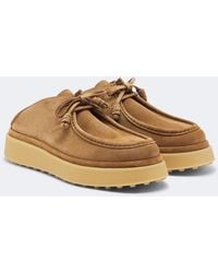 Tod's - Gommino Suede Platform Mules - Lyst