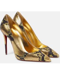 Christian Louboutin - Pumps Kate 100 in pelle con stampato - Lyst