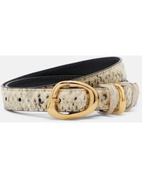 Amanu - Tugela Snake-Effect Leather Belt - Lyst
