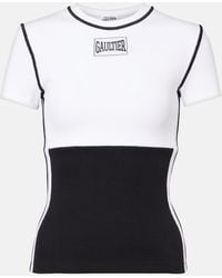 Jean Paul Gaultier - Logo Cotton-Blend Jersey T-Shirt - Lyst