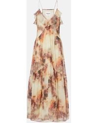 Isabel Marant - Printed Cotton Midi Dress - Lyst