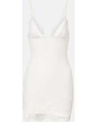David Koma - Bridal Lace-Trimmed Minidress - Lyst