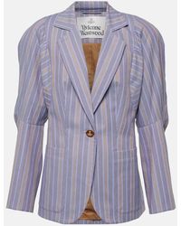 Vivienne Westwood - Blazer Pourpoint in cotone a righe - Lyst