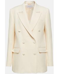 Gabriela Hearst - Kees Double-Breasted Wool And Silk Blazer - Lyst