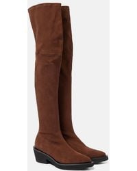 Robert Clergerie - Tenny Suede Over-The-Knee Boots - Lyst