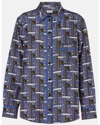 Burberry - Silk Shirt - Lyst