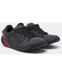 Gucci - Screener Gg Web Stripe Leather Sneakers - Lyst