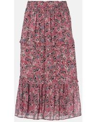 Isabel Marant - Diya Cotton Voile Maxi Skirt - Lyst