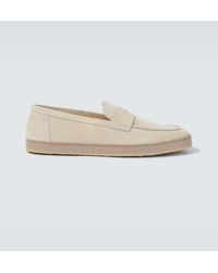 Brunello Cucinelli - Loafers Aus Veloursleder - Lyst