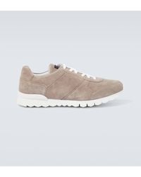 Kiton - Suede Sneakers - Lyst