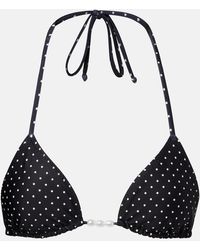 SAME - Embellished Polka-Dot Bikini Top - Lyst