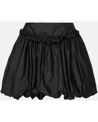 Simone Rocha - Minifalda De Tafetan Fruncida - Lyst
