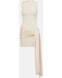 AYA MUSE - Knitted Silk And Cotton Minidress - Lyst