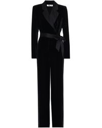 Diane von Furstenberg Mono Monica de terciopelo - Negro