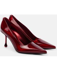 Jimmy Choo - Ixia 80 Mirrored Leather Pumps - Lyst