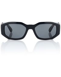 Versace Gafas de sol rectangulares - Negro