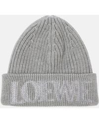 Loewe - Logo Wool Beanie - Lyst