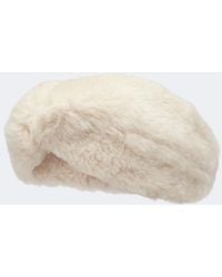 Max Mara - Alpaca, Wool, And Silk Teddy Headband - Lyst