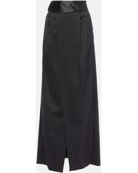 MM6 by Maison Margiela - Falda Larga Plisada - Lyst