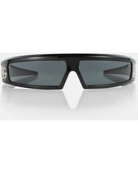 Dolce & Gabbana - Narrow Wraparound Acetate Sunglasses - Lyst