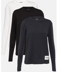 Jil Sander - Set Of 3 Cotton Jersey Sweatshirts - Lyst