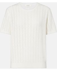 Lisa Yang - Suyin Pointelle Cotton And Cashmere Sweater - Lyst
