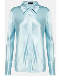 JOSEPH - Brunel Silk Satin Shirt - Lyst