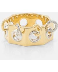 Rainbow K - Eyet 14kt Yellow And White Gold Ring With Diamonds - Lyst