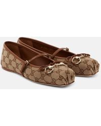 Gucci - Horsebit Ballet Flats - Lyst