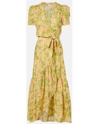 Poupette - Baba Floral Cotton Wrap Dress - Lyst