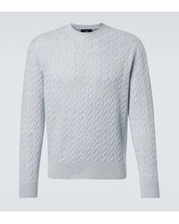 dunhill - Cable-Knit Cashmere And Linen Sweater - Lyst