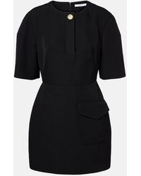 Givenchy - Cocoon Wool Grain De Poudre Minidress - Lyst
