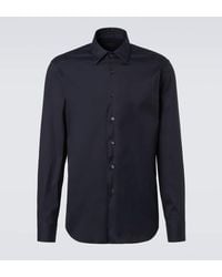 Prada - Hemd Aus Einem Baumwollgemisch - Lyst